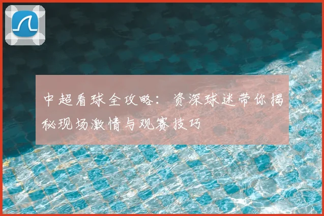 中超看球全攻略：资深球迷带你揭秘现场激情与观赛技巧